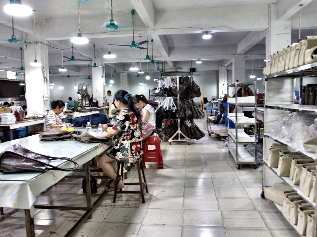 Our leather bag factory and workshop